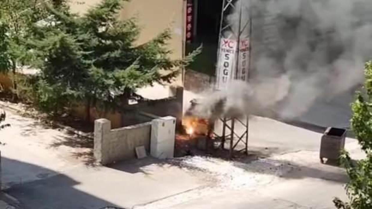 Siverek'te elektrik panosu patladı