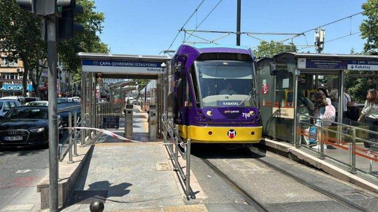 İstanbul'da yıkılma tehlikesi: Tramvay hattında seferler normale döndü