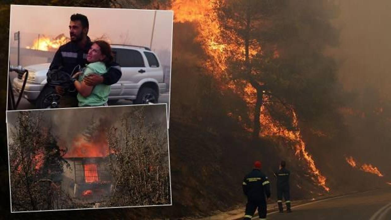Yunanistan'da yangın: Dumanlar Atina'ya ulaştı