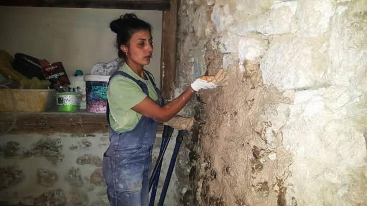 Hayali olan baba mesleğini devraldı: 2 yıldır inşaat sekt&ouml;r&uuml;nde