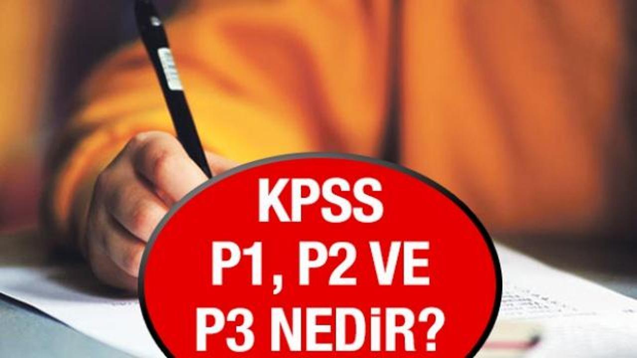 KPSS P1-P2-P3 nedir? KPSS puan türleri ne işe yarıyor?