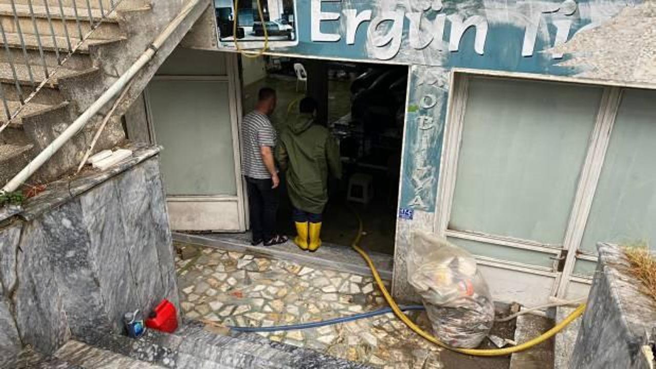 Sinop'ta sağanak yağış: Bodrum katları su bastı!