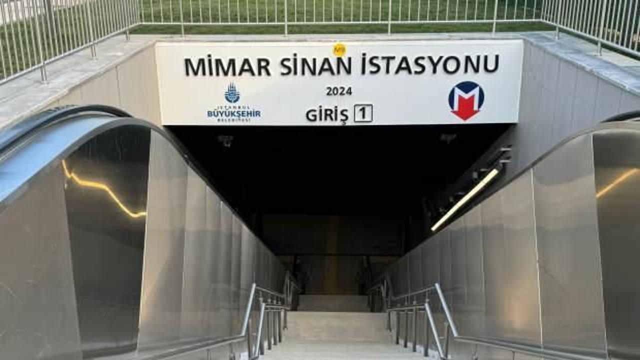 Ataköy-Olimpiyat Metro Hattı'nın Mimarsinan İstasyonu açıldı