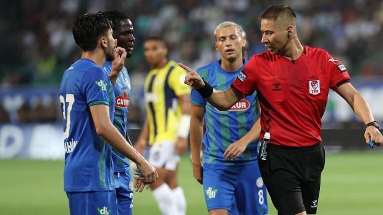 Rizespor galibiyeti sonrası Fenerbahçe'den TFF'ye hakem çağrısı