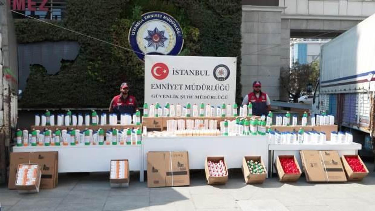 İstanbul'da sahte kozmetik &uuml;r&uuml;n&uuml; ve temizlik malzemesi operasyonu