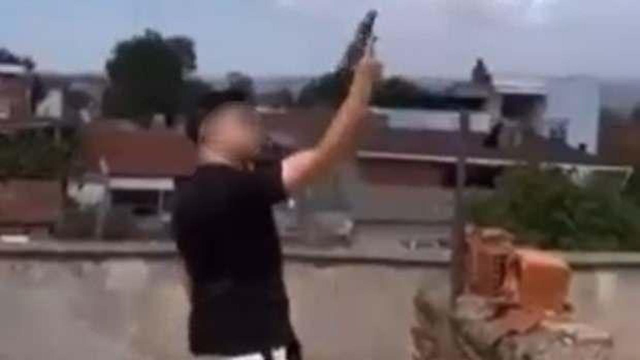 14 yaşındaki &ccedil;ocuk balkondan tabancayla art arda ateş a&ccedil;tı