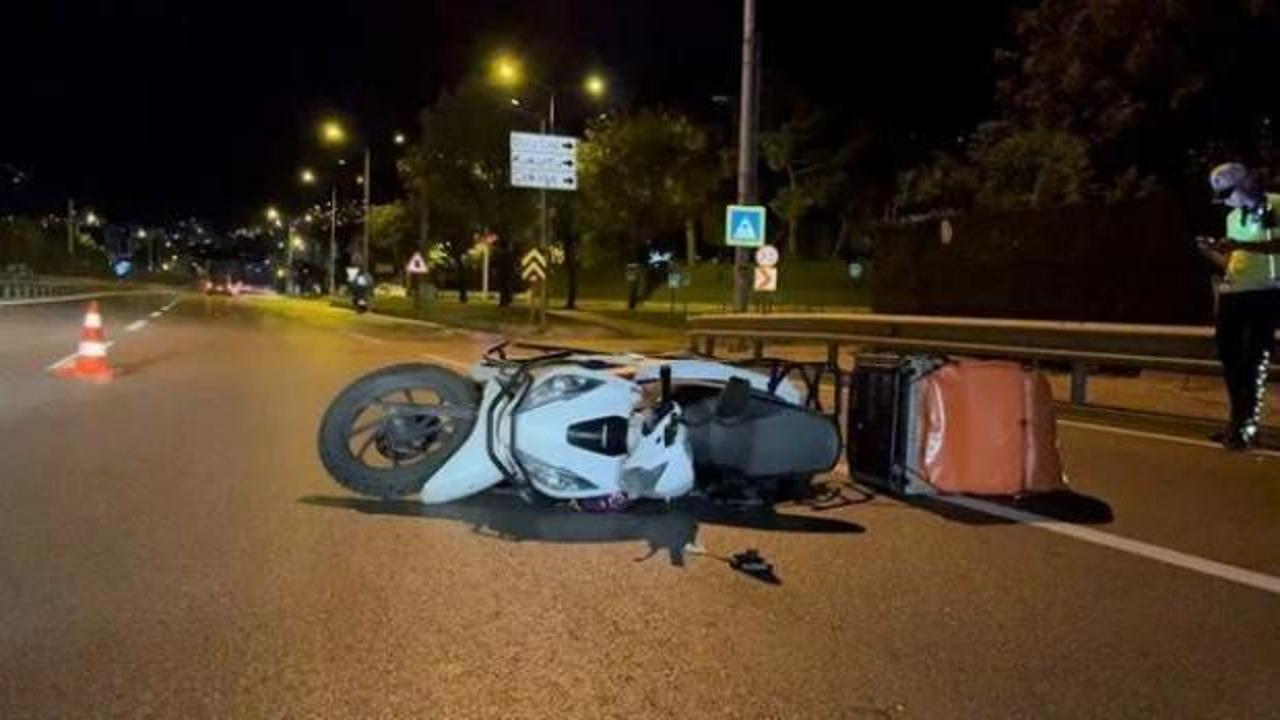 Bursa'da bariyerlere çarpan motosikletli kurye hayatını kaybetti