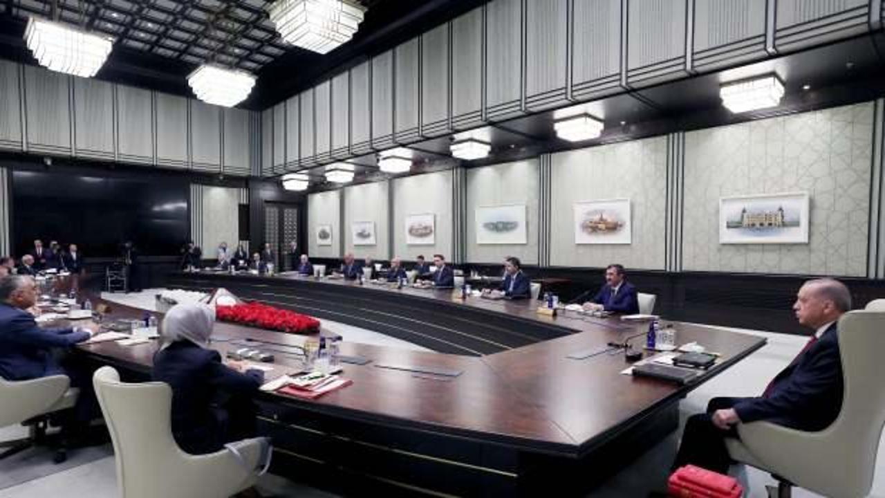 Cumhurbaşkanlığı Kabinesi, Başkan Erdoğan başkanlığında Beştepe'de toplandı