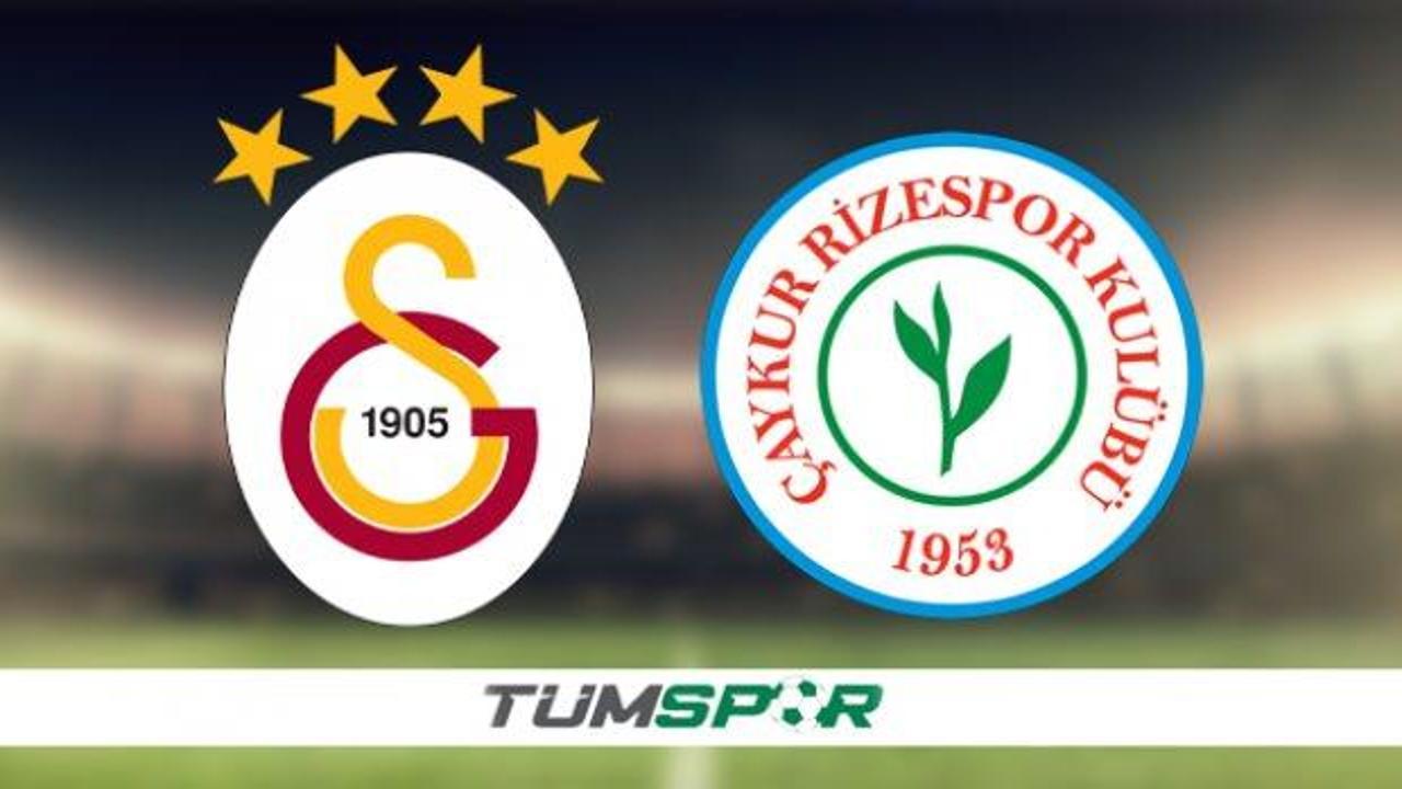 Galatasaray - Çaykur Rizespor maçı bugün mü, ne zaman? GS- Rize maçı saat kaçta?