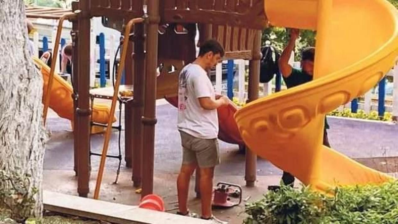 Kırık kaydırak faciası: K&uuml;&ccedil;&uuml;k &ccedil;ocuk yoğun bakımda