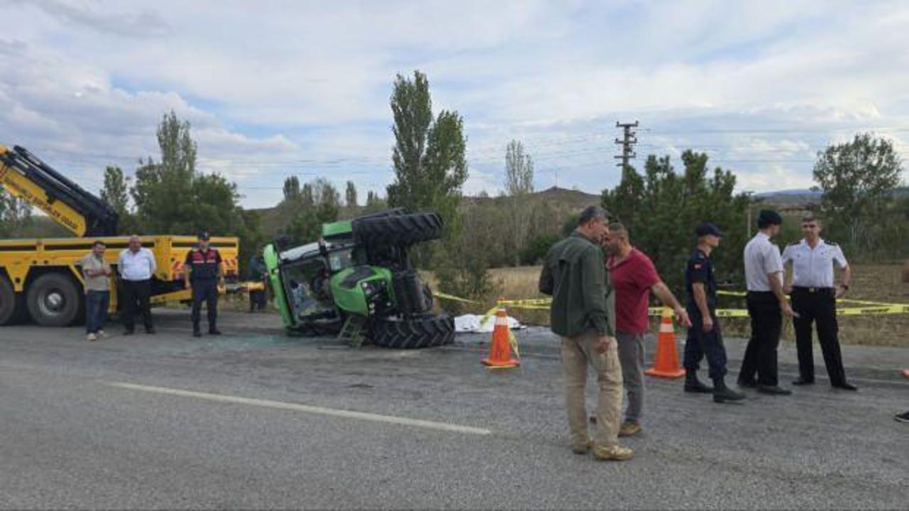 Çorum'da traktör kazası: 1ölü, 1 yaralı