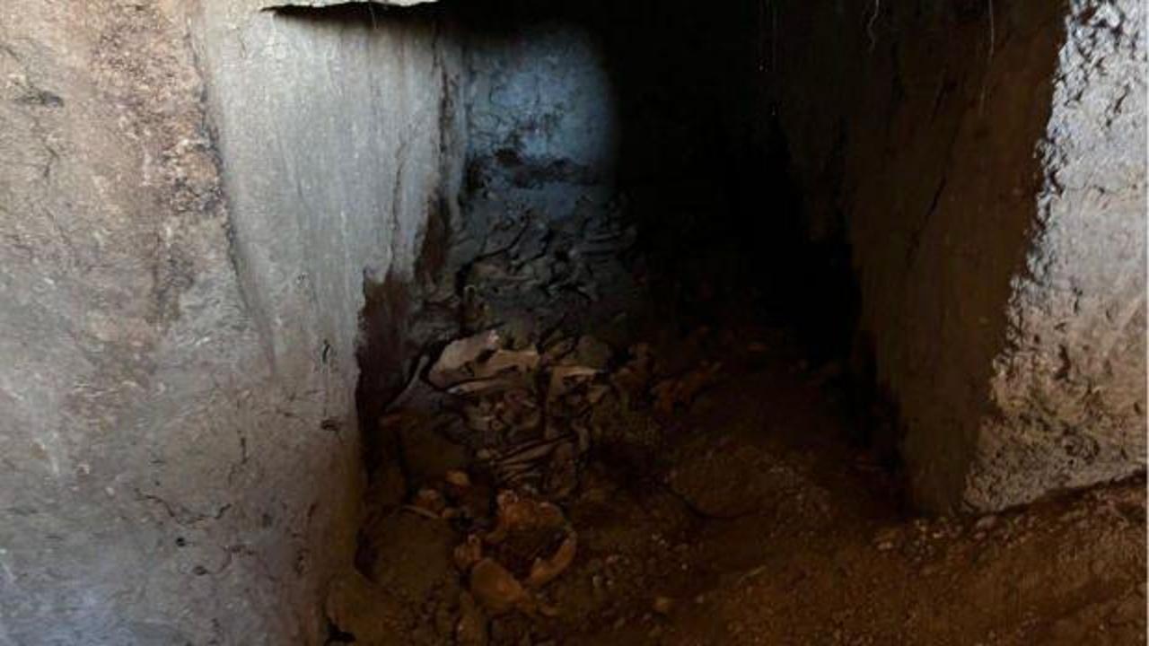 Gaziantep'te temel kazısı esnasında Roma dönemine ait mezar bulundu