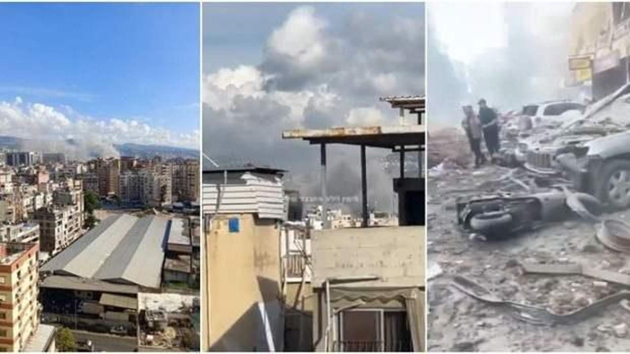 Hizbullah'tan İsrail'e, İsrail'den Beyrut'a hava saldırısı
