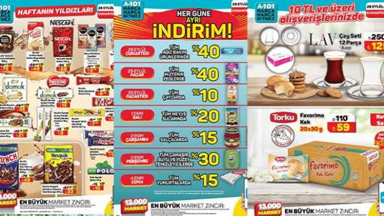 A101 Aktüel 28 Eylül - 4 Ekim 2024 Kataloğu! Çay Seti, Ağız bakım ürünlerinde %40 indirim