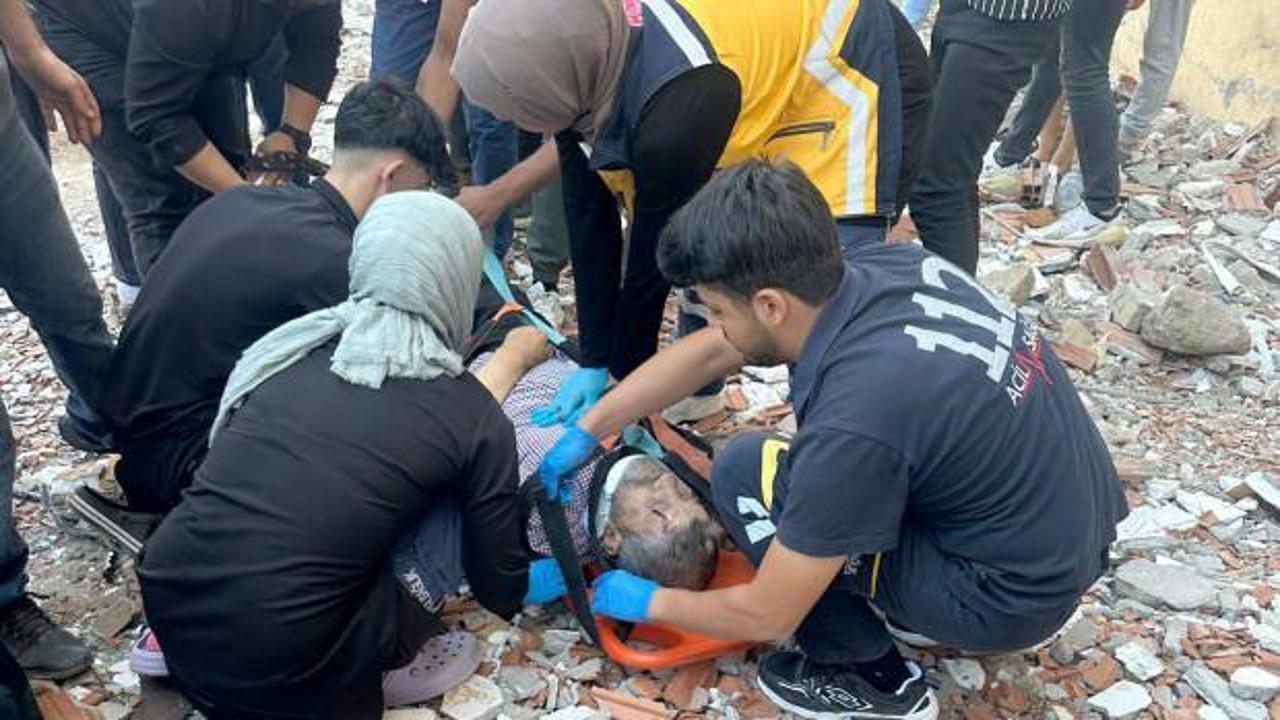 Ağır hasarlı binada 2'nci kattan düşüp öldü