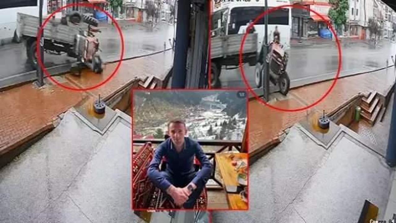 Devrilen traktörün sürücüsü öldü!