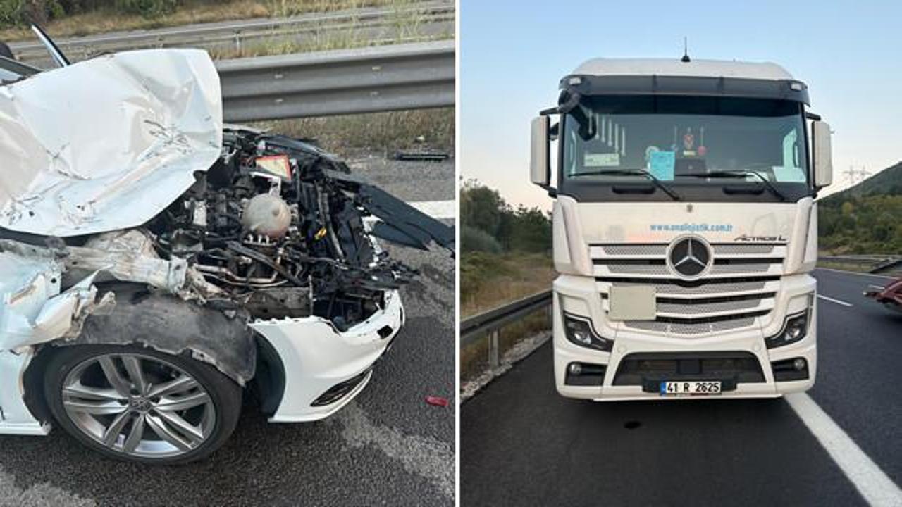 Hurdaya dönen araçtan burnu bile kanamadan çıktı