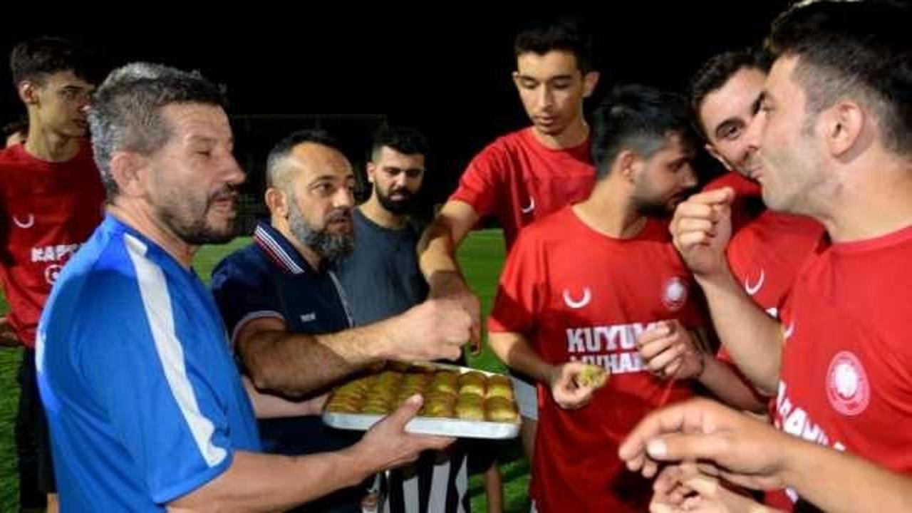 İmam Hatipliler Spor futbolcularına tatlı dopingi