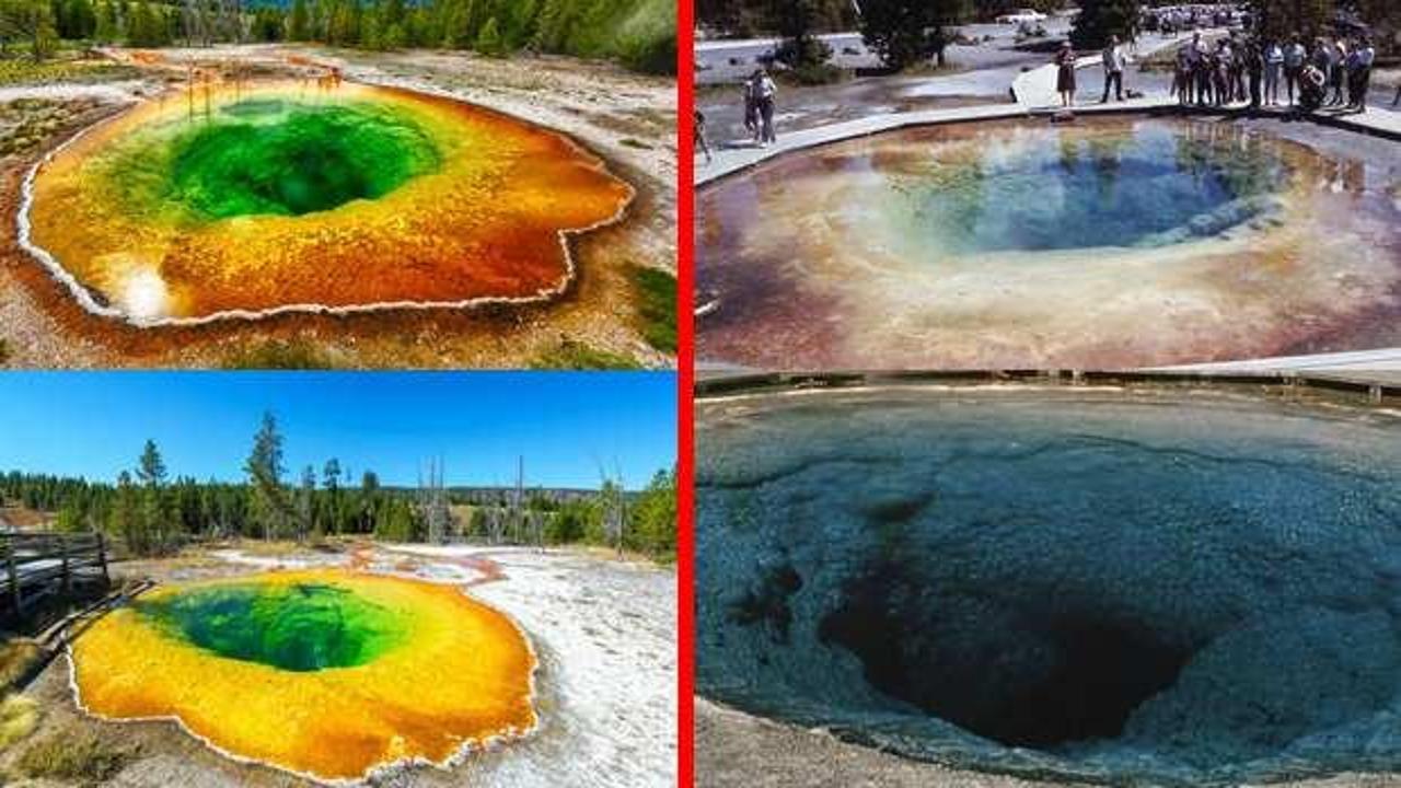 Rengini kaybetti: Turistler doğa harikasını tahrip etti