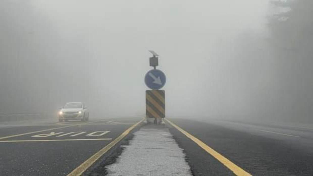 Bolu Dağı'nda sis: G&ouml;r&uuml;ş mesafesi 30 metreye d&uuml;şt&uuml;