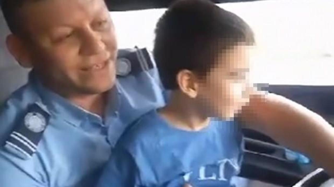 Kucağında &ccedil;ocukla kazaya davetiye &ccedil;ıkardı!