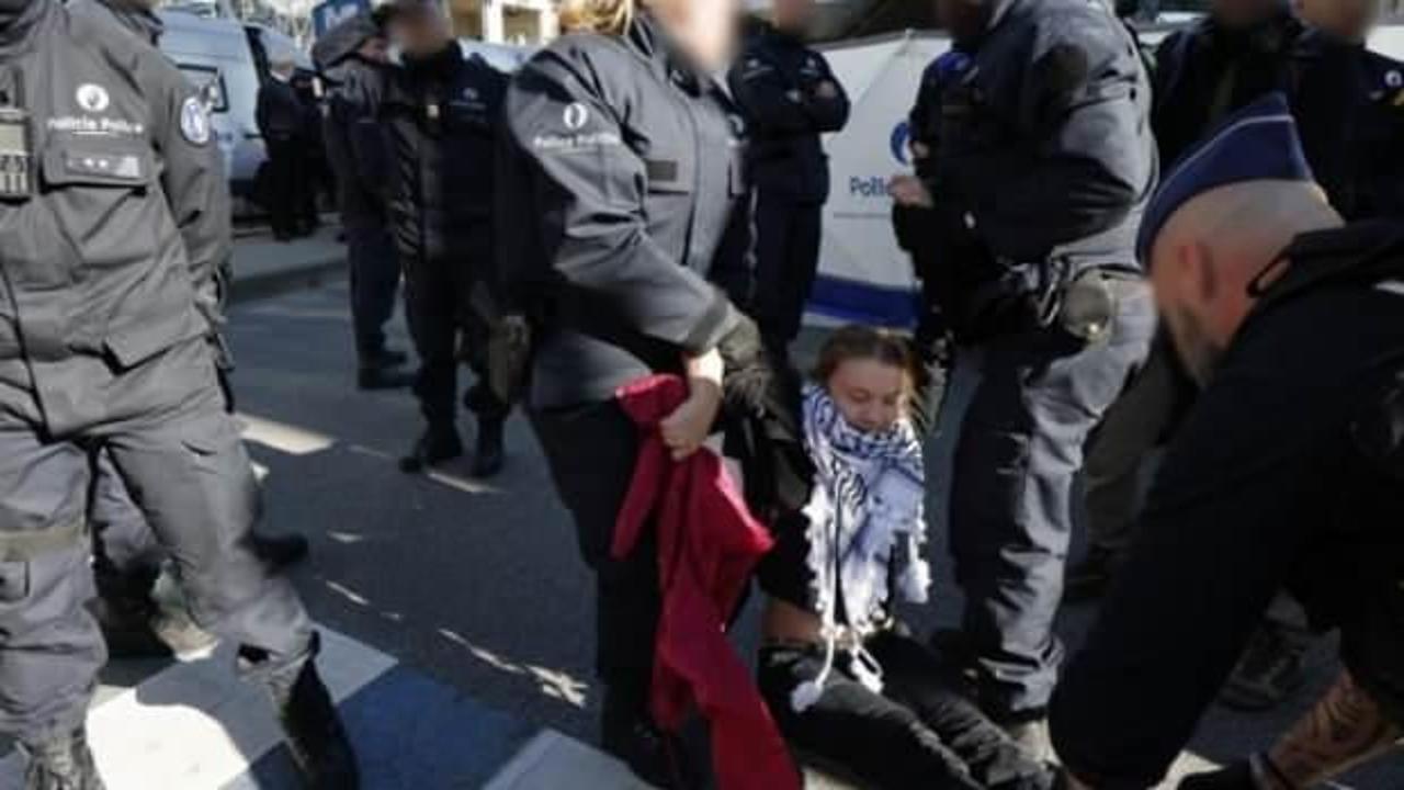 İklim aktivisti Greta Thunberg, Brüksel'de gözaltına alındı