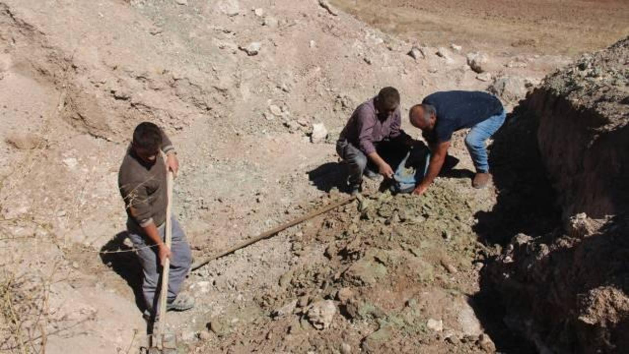 Yerin 3 metre altından &ccedil;ıkarılan bin yıllık şifa 