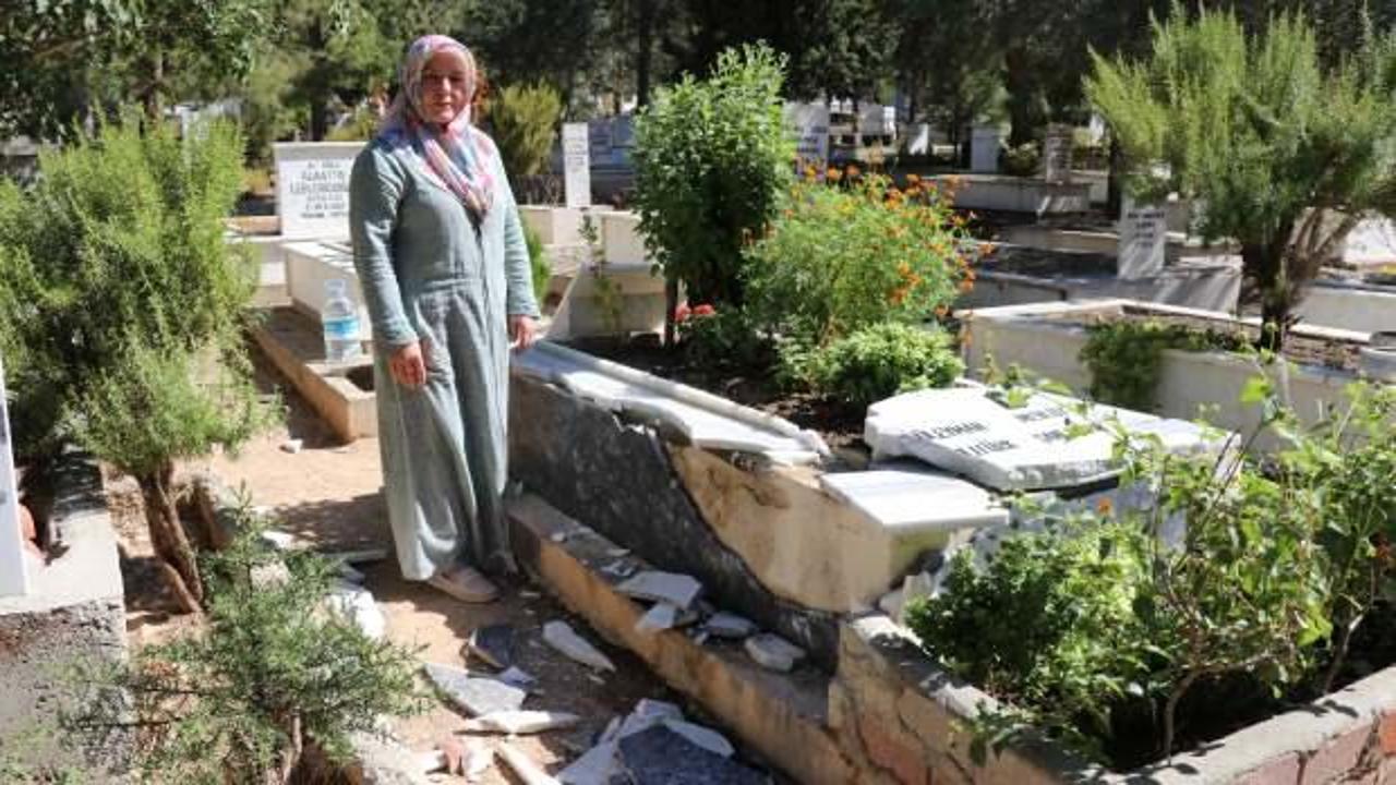 Eşinin kabrine giden kadın şoke oldu! Kadının ilgin&ccedil; iddiası...