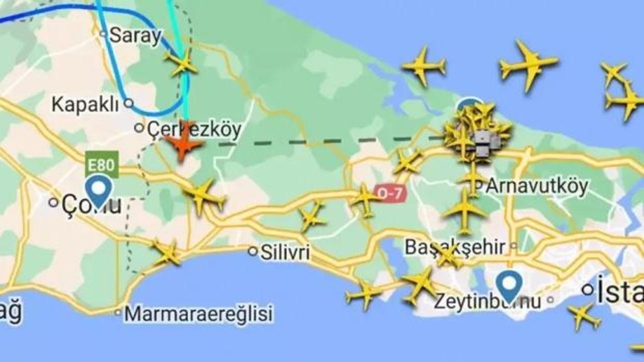 Havada C&uuml;m&uuml;lonimbus paniği: Pilotlar İstanbul'u turladı