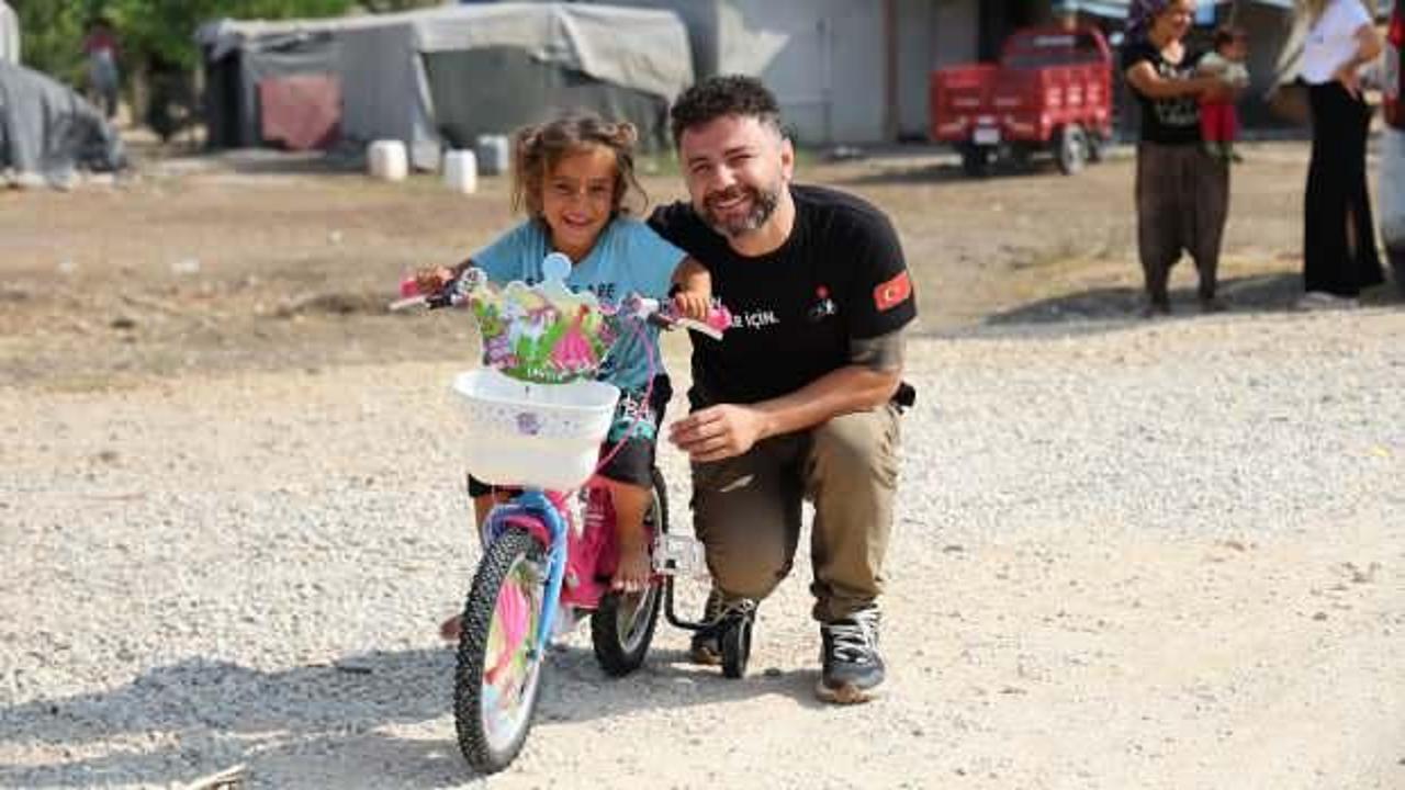 Bisiklet deyip ge&ccedil;meyin: O bisikletler Tekg&uuml;l gibi &ccedil;ocukların hayali!
