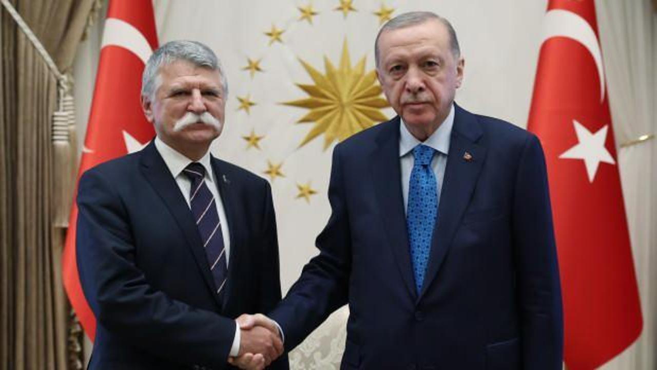 Cumhurbaşkanı Erdoğan, Macaristan Ulusal Meclis Başkanı K&ouml;ver'i kabul etti