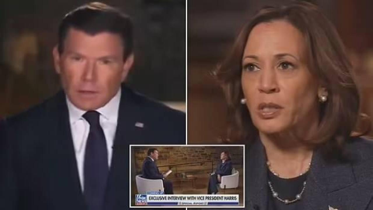 Harris'in Fox röportajı hararetli geçti