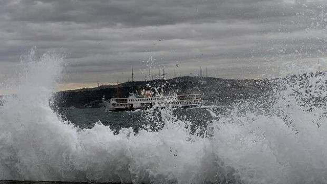 İstanbul'da bazı vapur seferleri iptal