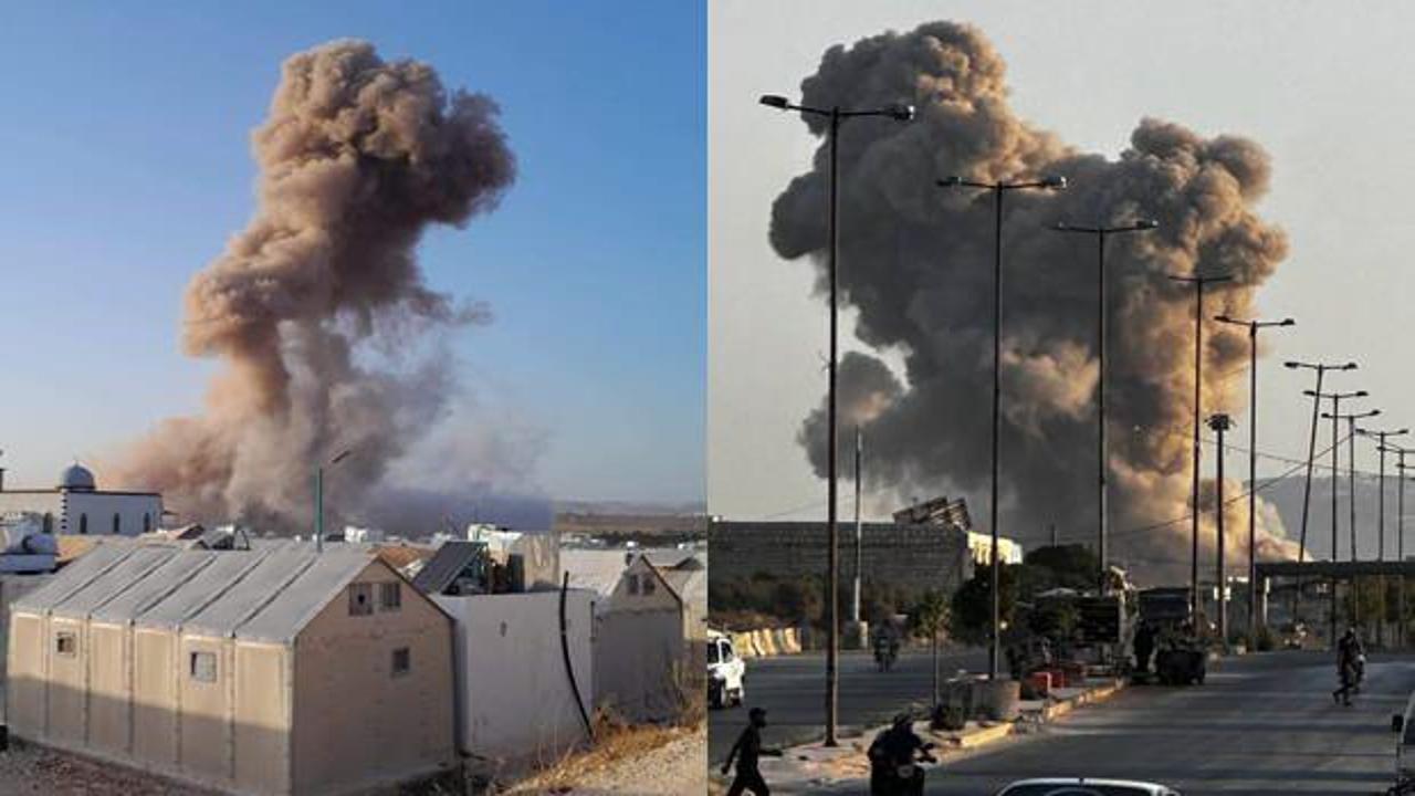 Rus u&ccedil;akları İdlib'i bombaladı: &Ccedil;ok sayıda &ouml;l&uuml; ve yaralı var