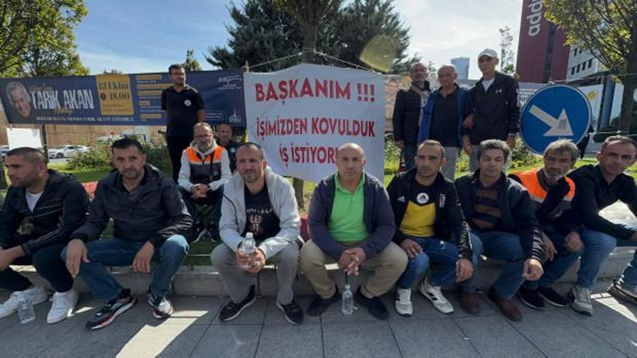 İşten çıkarılan işçilerden Şişli Belediyesi önünde eylem: Herkesin evi, barkı, çocuğu var