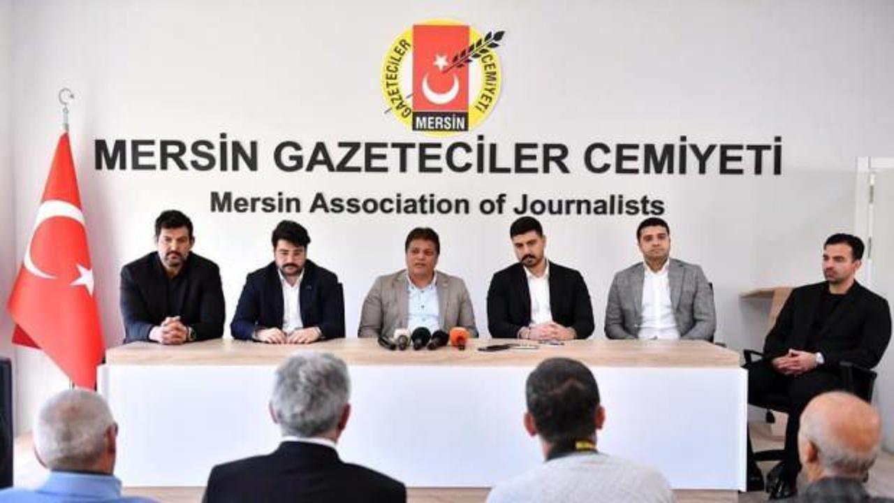 Mersin Spor Kulübü'nden Mersin Gazeteciler Cemiyeti’ne ziyaret 