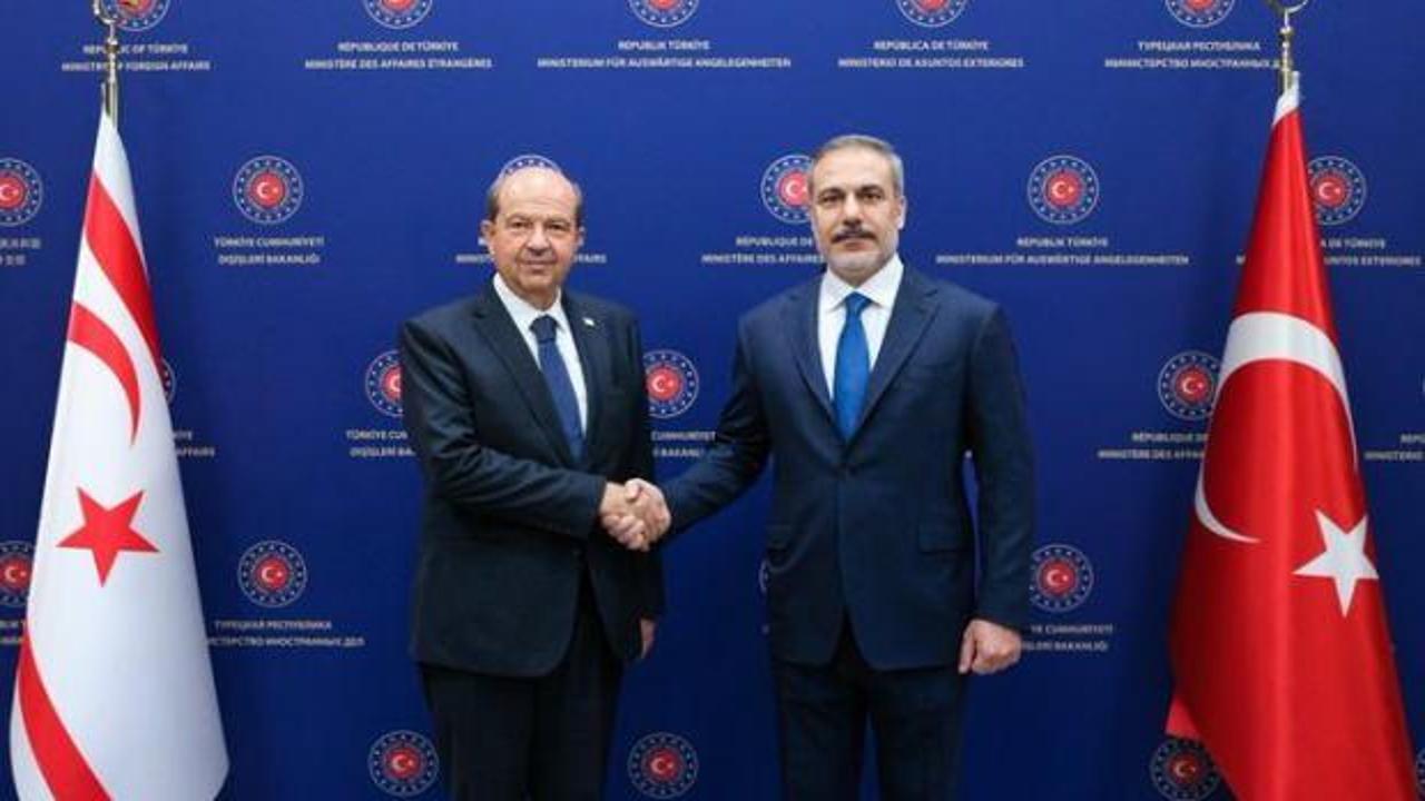 Bakan Fidan, KKTC Cumhurbaşkanı Tatar ile Ankara'da bir araya geldi