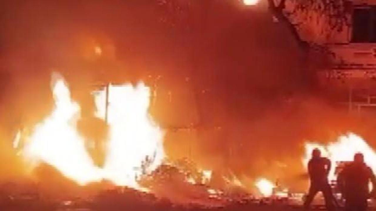 Kahramanmaraş'ta iş yeri yangını