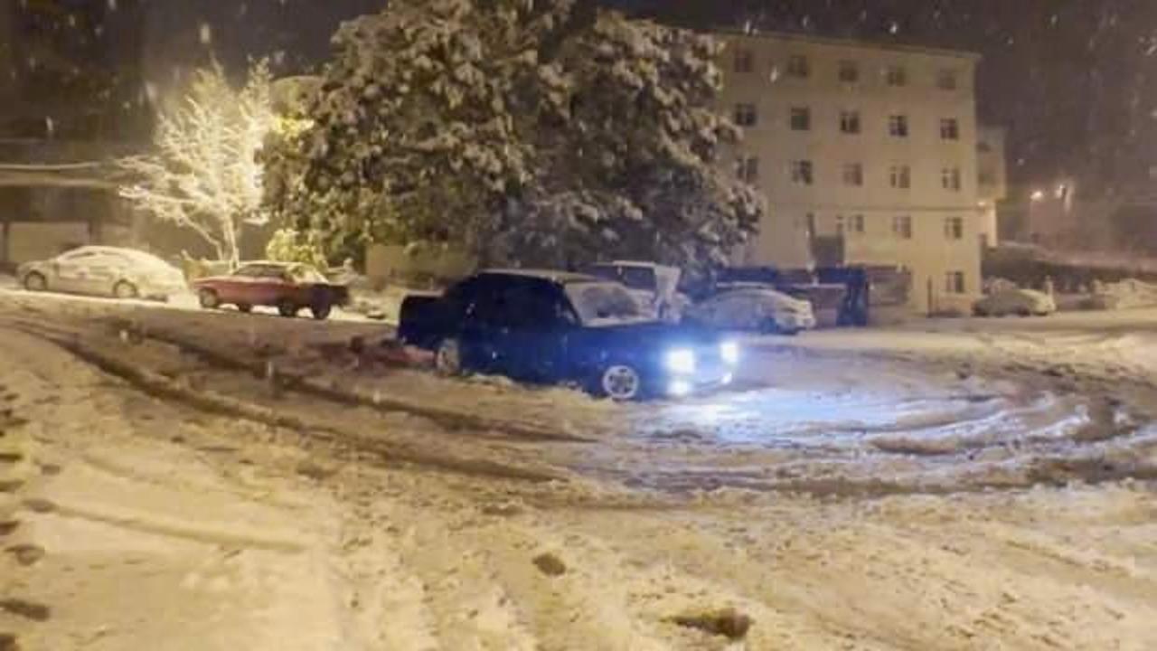 Ordu'da karda drift atan sürücüye 32 bin Lira ceza