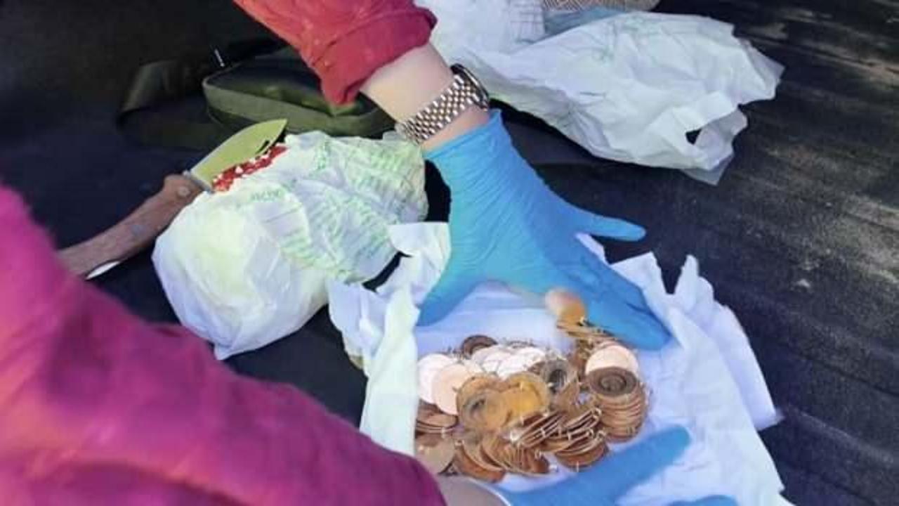 Otomobilde 513 ka&ccedil;ak altın &ccedil;ıktı: Piyasa değeri 6,5 milyon lira!