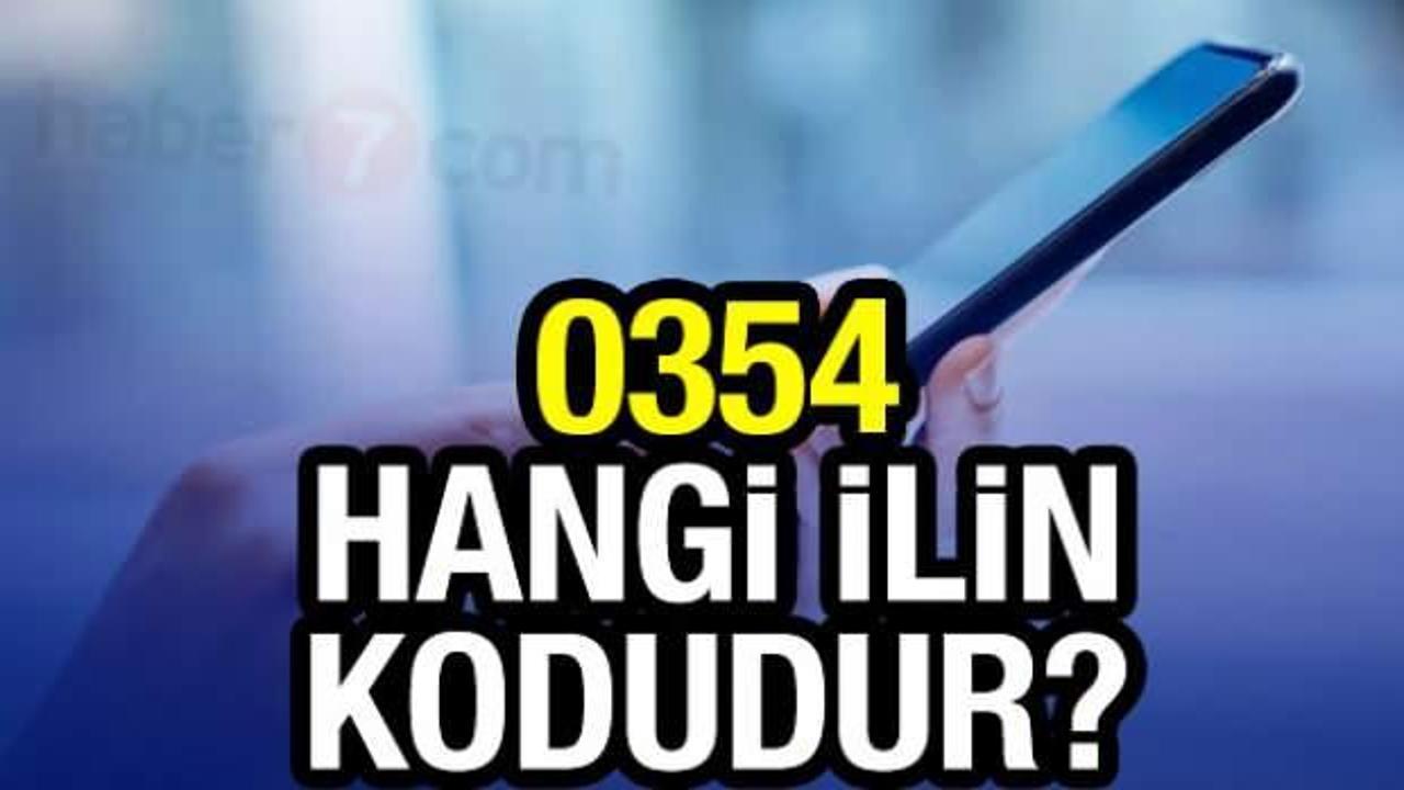 0354 alan kodu hangi ilimize ait? 354 numaralı telefon kodu nereden geliyor?