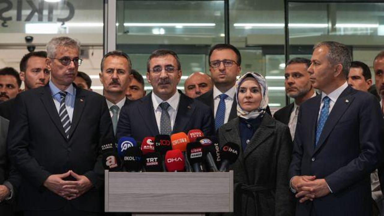 Cumhurbaşkanı Yardımcısı Yılmaz ve bakanlar, TUSAŞ saldırısında yaralananları ziyaret etti