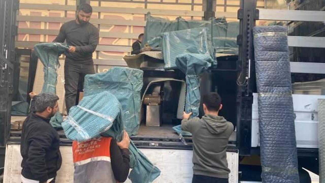 Almanya&rsquo;dan gelip işletmesinin t&uuml;m malzemelerini depremzede esnaftan aldı