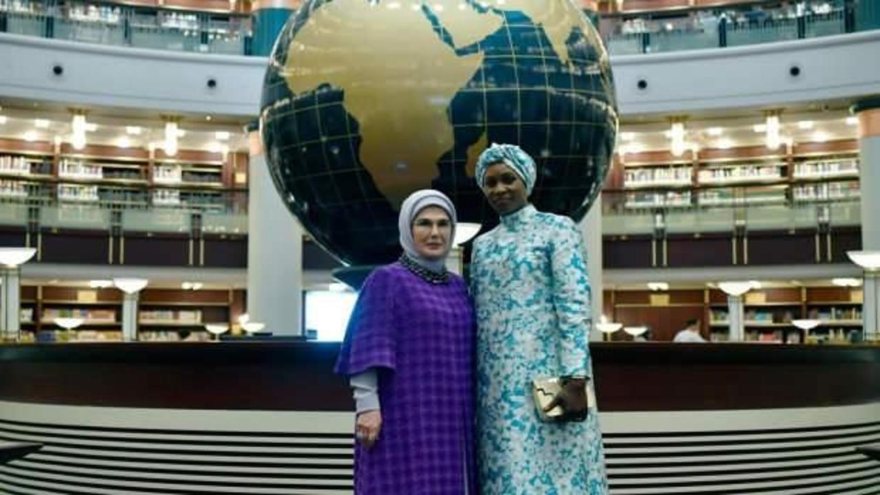 Emine Erdoğan, Senegal Cumhurbaşkanının eşi Fay ile bir araya geldi