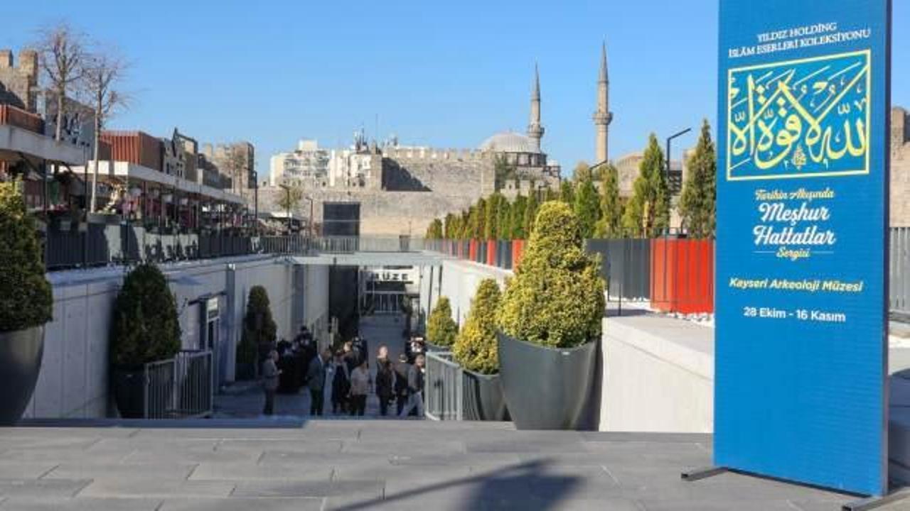 Yıldız Holding’in “Tarihin Akışında Meşhur Hattatlar” sergisi Kayseri’de ziyarete açıldı