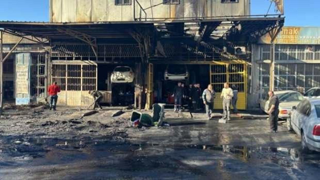 Ankara'da oto sanayide yangın: Araçlar küle döndü