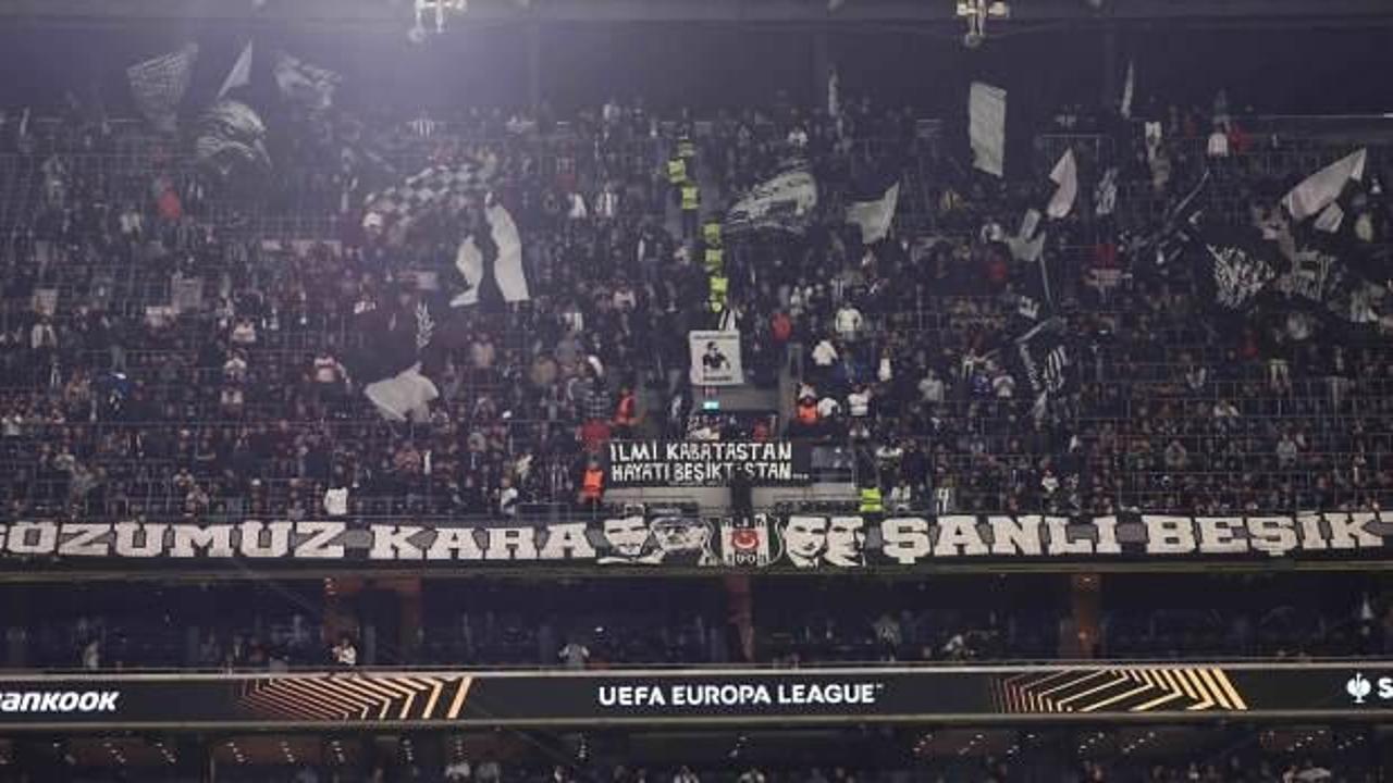 Beşiktaşlı taraftarlardan İsrail'e sert tepki! Stadı resmen inlettiler