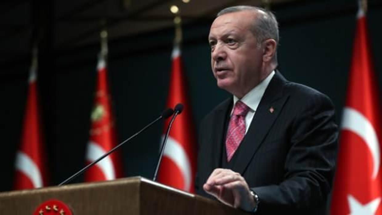 Cumhurbaşkanı Erdoğan Azerbaycan'ın Devlet Bayrak Günü'nü kutladı