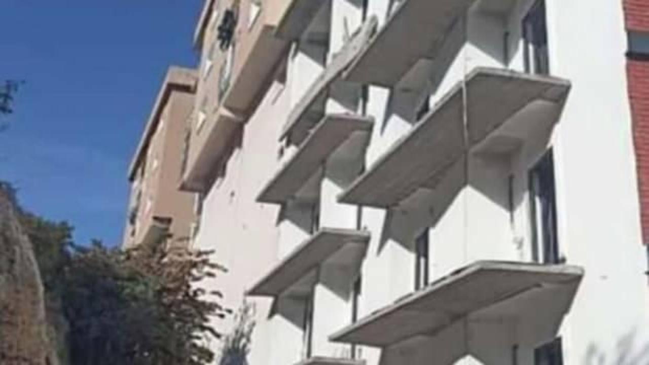 İnşaat halindeki binanın balkonu &ccedil;&ouml;kt&uuml;: İş&ccedil;inin feci sonu!