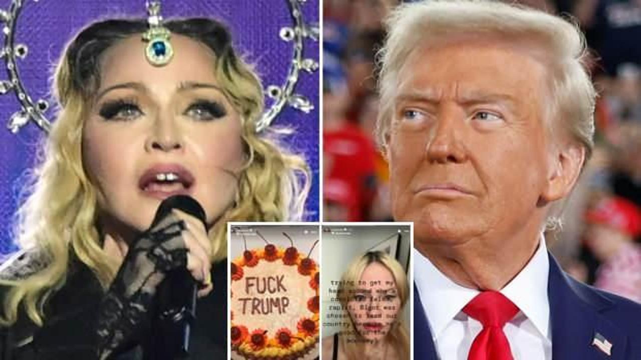 Madonna'dan Trump'a ağza alınmayacak küfür